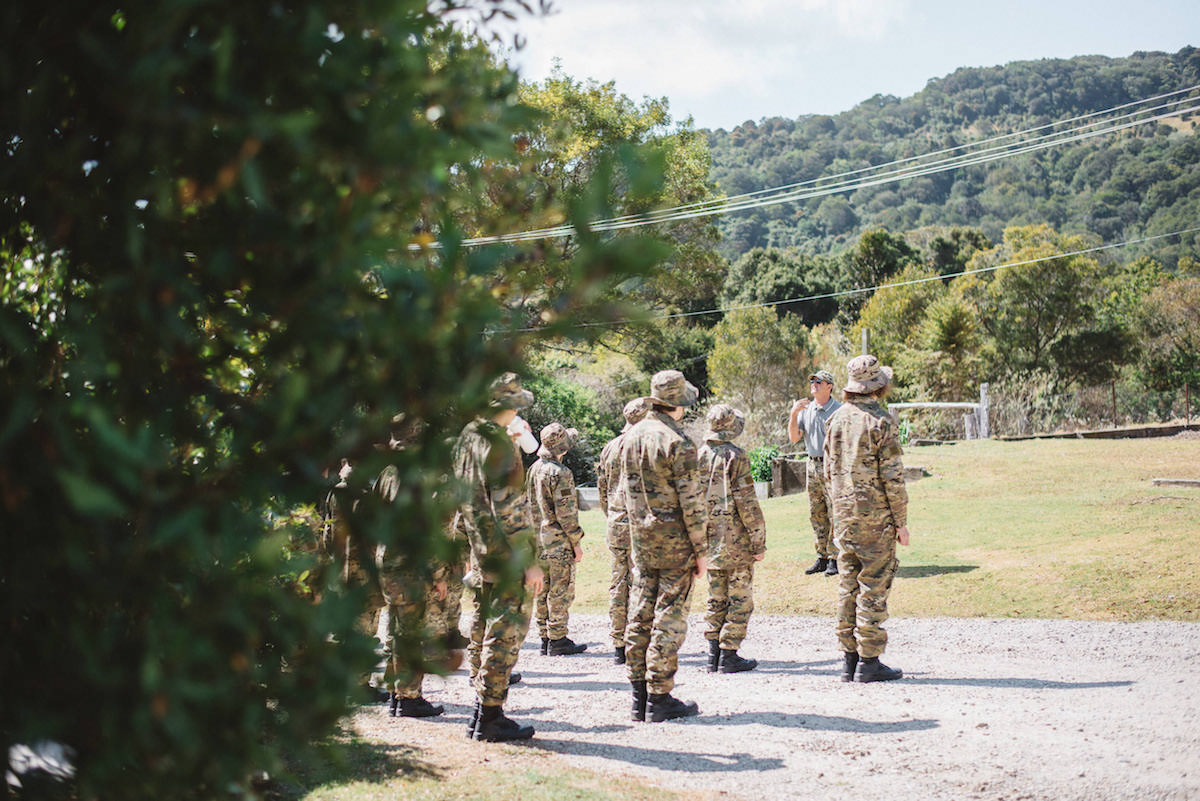 Veteran mentors junior leader parade