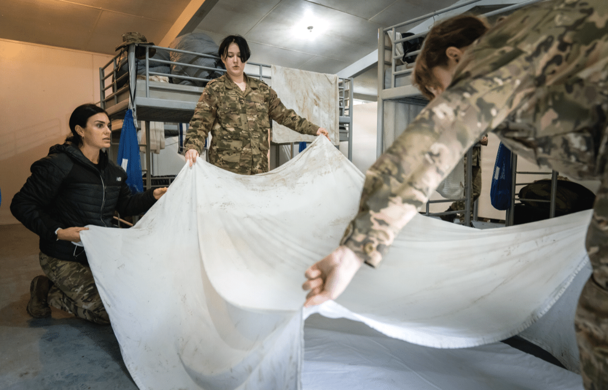 JLP participants learn to make their bed as part of showing them how lack of sleep impacts behaviour & mood in teens